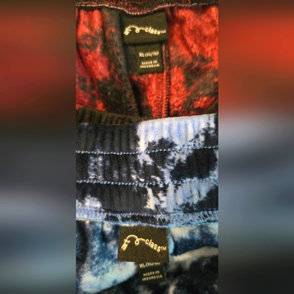 Art Class Kids Tie-Dye Jogger Pants - 2 Pair Size XL 14/16 - Picture 5 of 7
